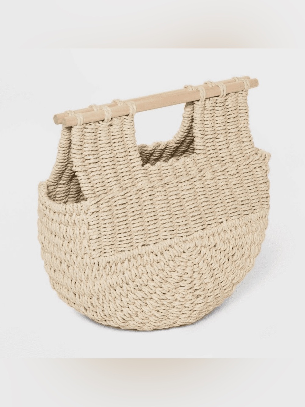 A New Day Handheld Crescent Straw Tote Handbag Like new